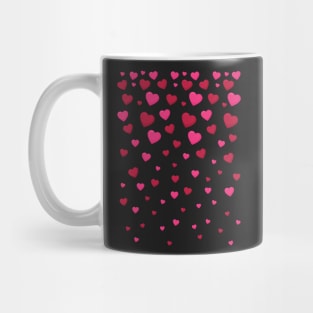 Cascading Hearts Pattern Mug